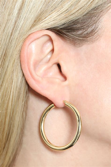 big real gold hoop earrings